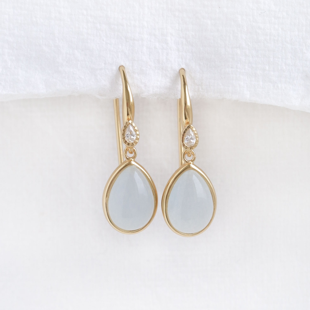 Earrings CARO Blue Quartz