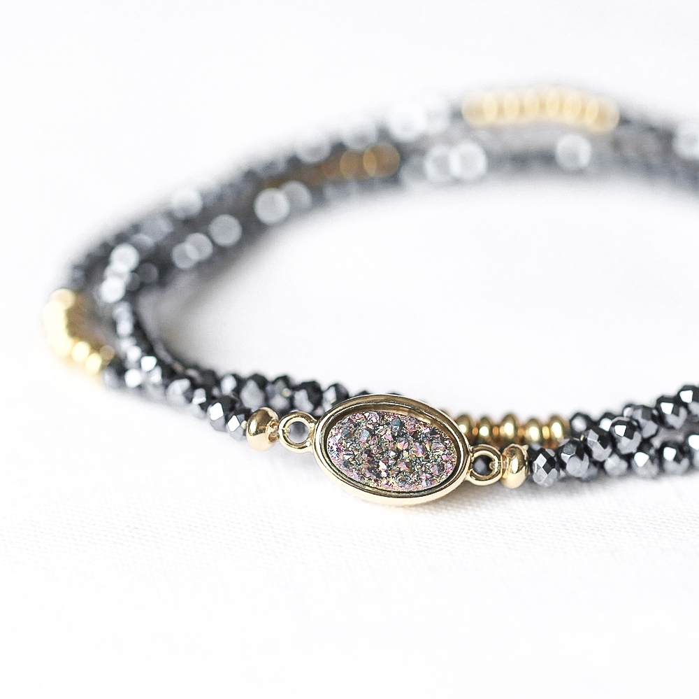 Armband GLAMOUR anthrazit